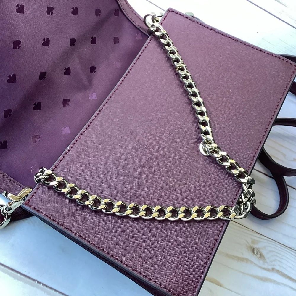 Kate Spade Cameron Convertible Crossbody – Cherrywood Saffiano Leather - Picture 12 of 12
